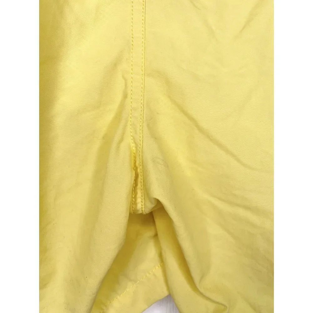 Vintage Polo Ralph Lauren Mens Bathing‎ Suit Bottoms Lined Pale Yellow Tags Flaw